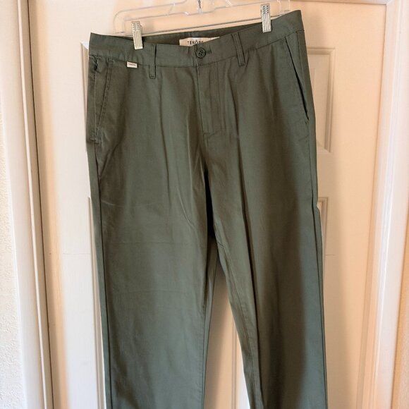 TENORE - Twill Chino Pant - Green - Picture 1 of 3